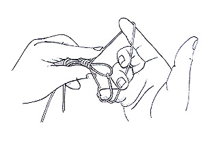 Nail Knot with Loop Step 4
