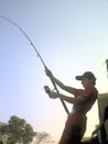 Young angler at Bungsam Lan.