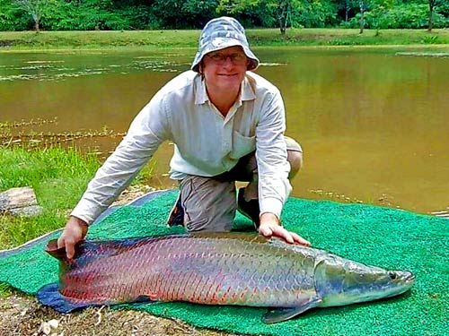 Arapaima at Khao Lak Fishing Park.