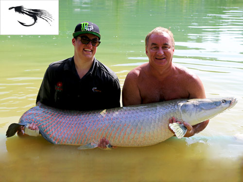 Arapaima caught on fly.