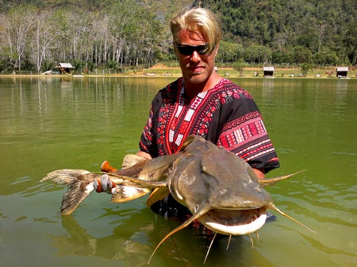 Goonch Catfish from Exotic Fishing Thailand.