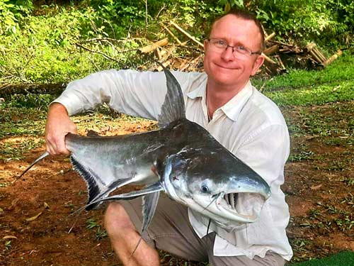 Cheow Phraya Catfish at Khao Lak Fishing Park.