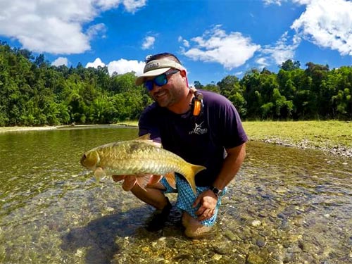 River fishing in Thailand.