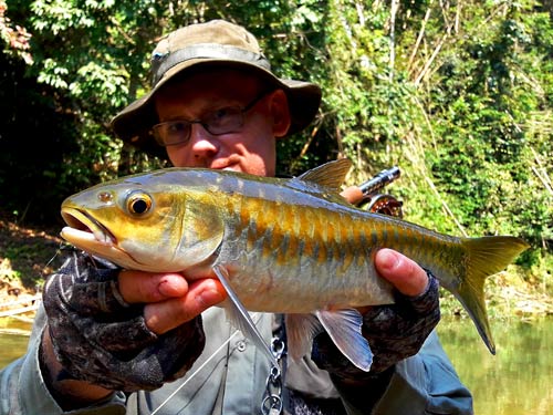 River fishing in Thailand.