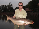 Evening fishing for Giant Mekong Catfish.