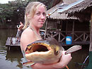 Alexandra with a Catfish.