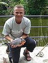 Red Bellied Pacu on fly.