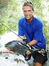 Red Bellied Pacu on fly.