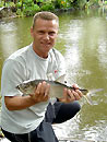 Tarpon on fly in Par Lai Lake.