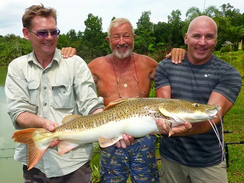 John Wilson with a Tiger Catfish.