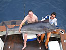 Posing with a Black Marlin.