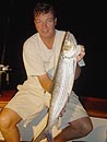 Bonefish caught at night.