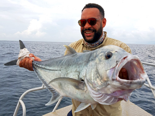 GT Popper fishing from Khao Lak.