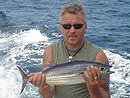 Henrik with a Skipjack Tuna.