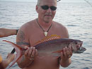 Henrik with a Smalltooth Jobfish.