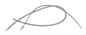Albright Knot Step 1