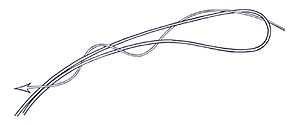 Albright Knot Step 2
