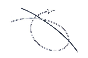 Double Uni Knot Step 1