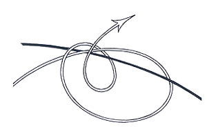 Double Uni Knot Step 2