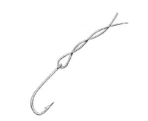 Locked Half Blood Knot Step 1