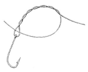 Locked Half Blood Knot Step 2