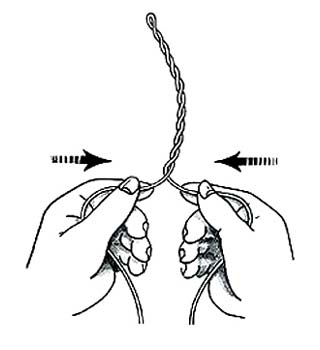 Twisted Dropper Loop Step 3