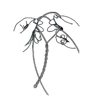 Twisted Dropper Loop Step 4