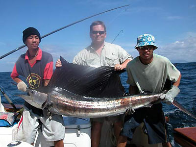 Sailfish fishing near Phuket.